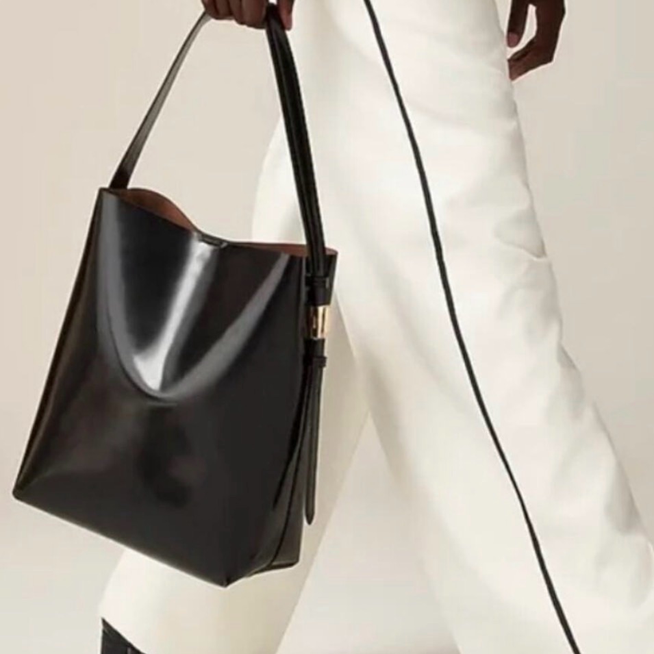 J. Crew Edie Bucket Bag In Italian Leather Nwt